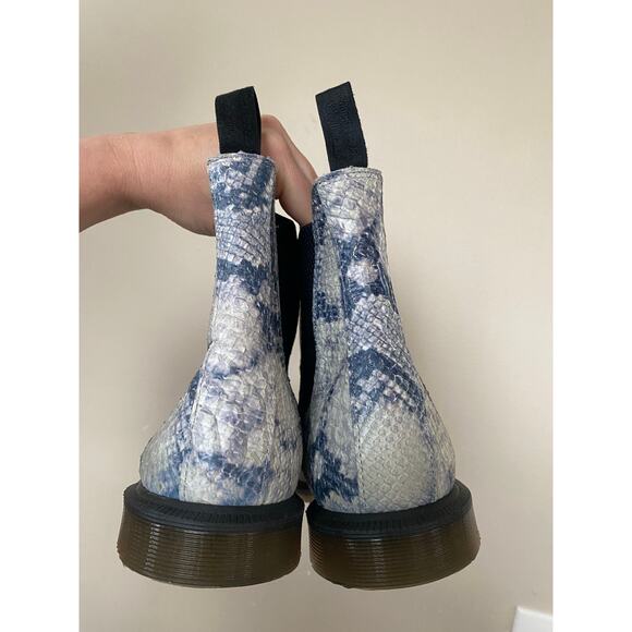 Dr. Martens Flora Faux Snakeskin Chelsea Boots Size 10 - Picture 6 of 8